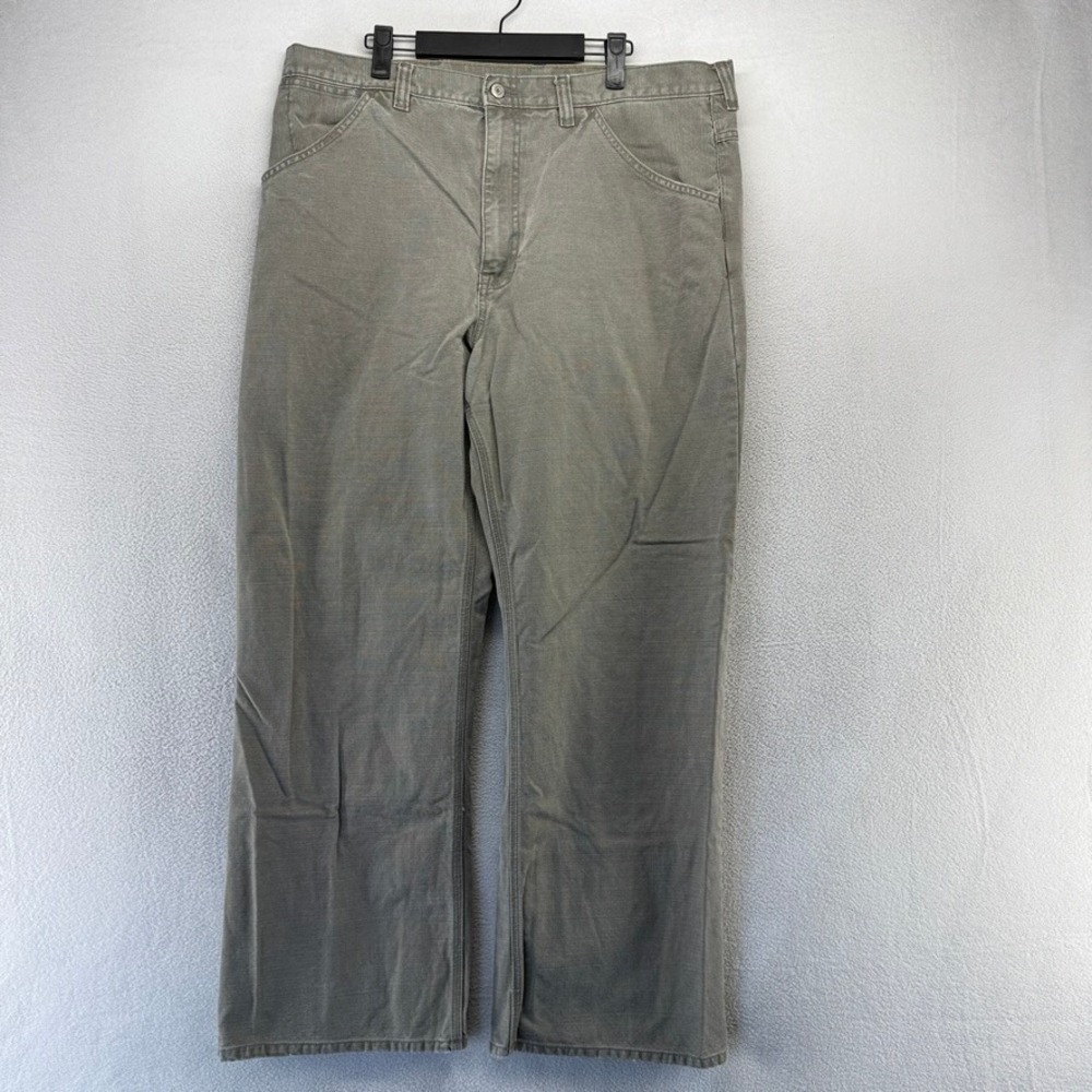 Vintage Gap Worker Jeans men's 38x30 Gray Canvas Baggy Straight Workwear Thick